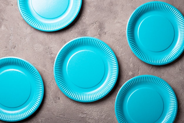 Eco friendly blue paper plate