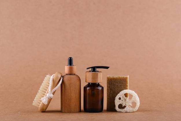 Eco friendly cosmetic bamboo bottle