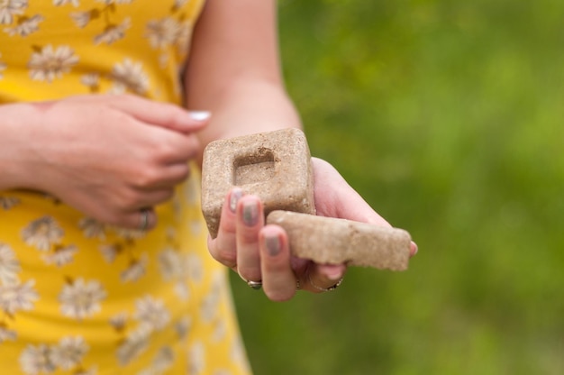 Eco friendly natural solid shampoo and hair conditioner