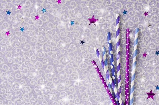 Eco friendly paper straws with stars