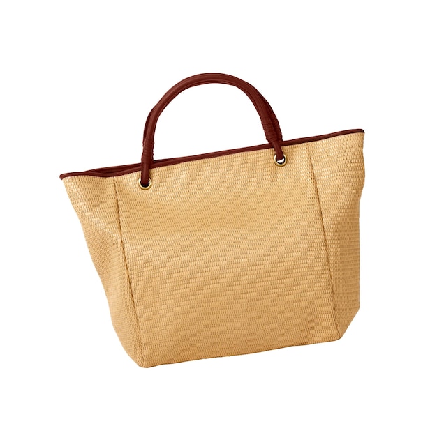 Eco friendly wicker shopping bag