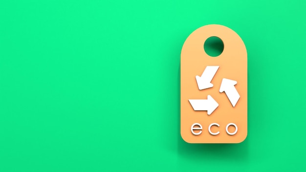 ECO icon Концерт по сохранению экологии 3d визуализация иллюстрации