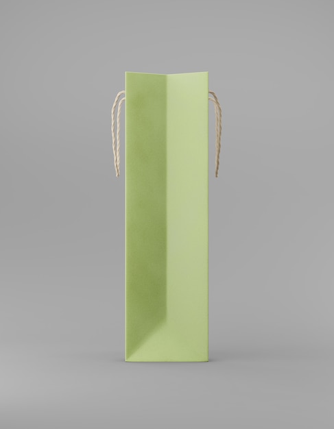 Eco packaging bag kraft paper with handle side