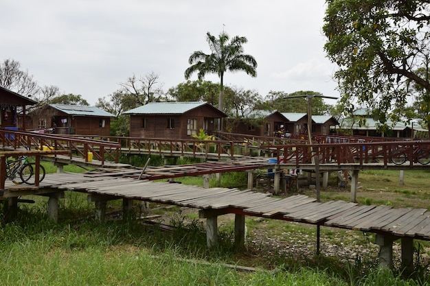 Eco village in a historical park Guayaquil Ecuador