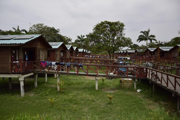 Foto ecodorp in een historisch park guayaquil ecuador