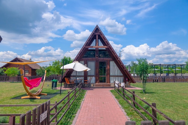 Foto ecodorp zavoiul nistrului in het noorden van moldavië