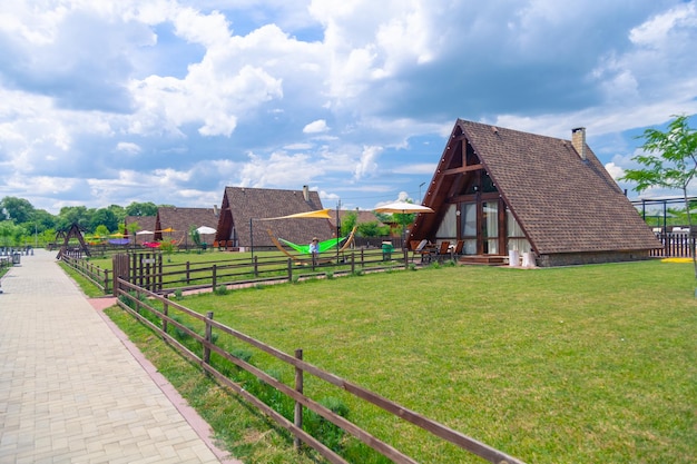 Foto ecodorp zavoiul nistrului in het noorden van moldavië