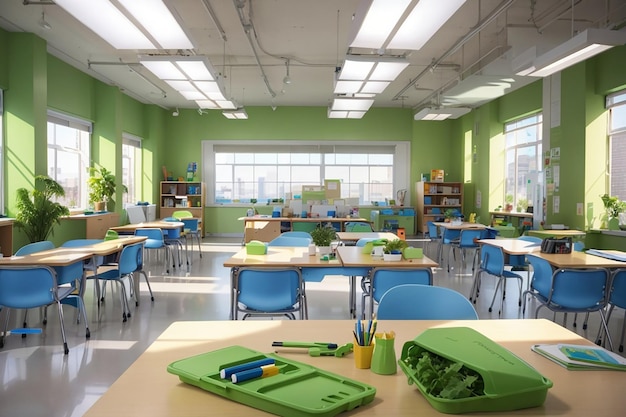 EcoFriendly Classroom Supplies Sustainability in Futuristic Classrooms