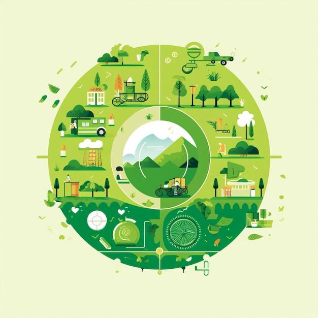 EcoFriendly Lifestyle Sustainability Moodboard