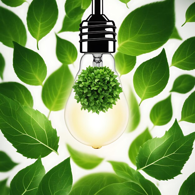 Photo ecofriendly lightbulb