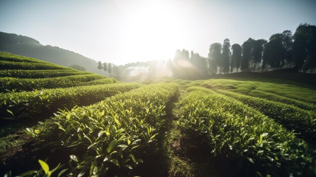 エコフレンドリーな茶畑 オーガニック農業