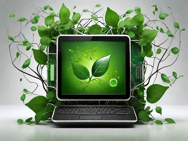 Foto integrazione di tecnologie eco-friendly