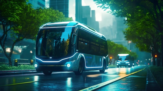 Ecofriendly transportation options ai generate