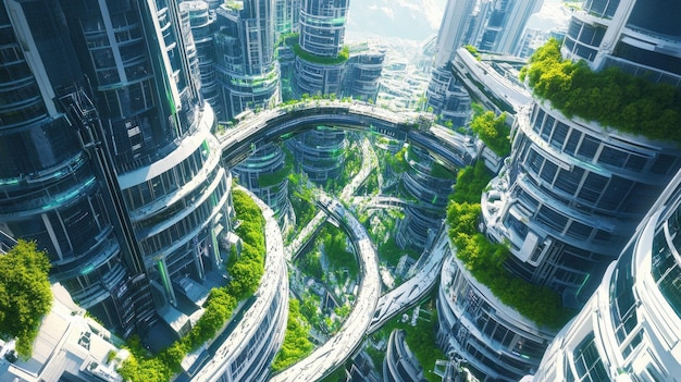 EcoFuturistic Metropolis A Vision of Sustainable Urban Design