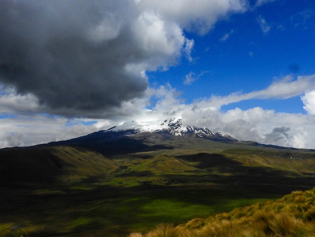 Ecologisch reservaat antisana antisana-vulkaan ecuador