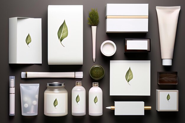 Foto ecologische en elegante mockup voor duurzame branding van een merk