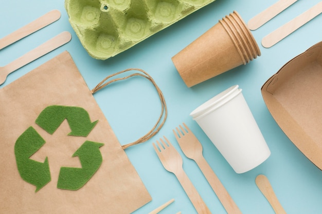 Ecology bag and table dishes