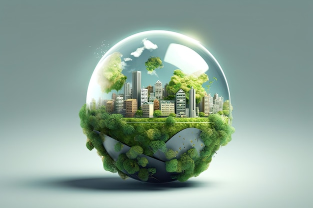 Ecology environmental protection and renewable energy