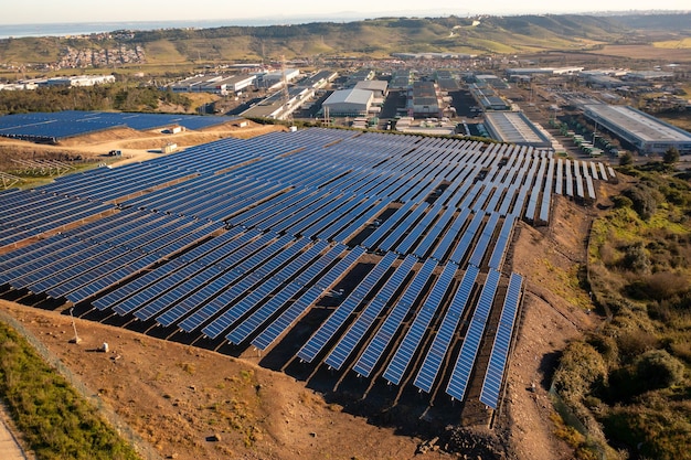 エコロジー太陽光発電所パネル