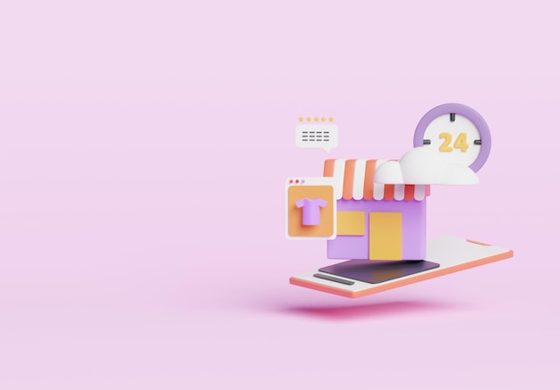 Ecommerce 3d Illustration