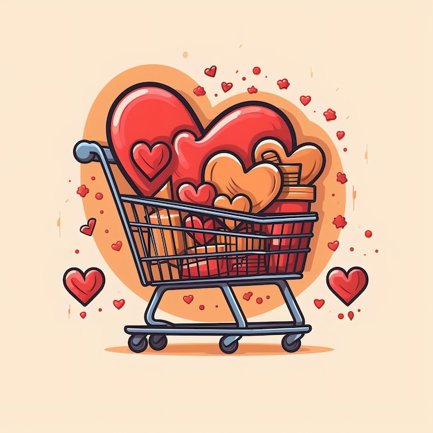 Foto icona del cuore e-commerce