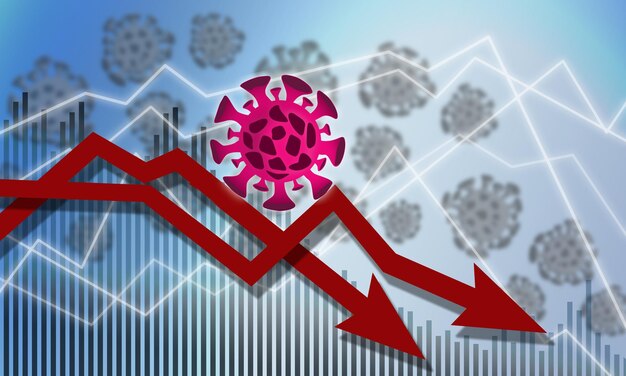 Foto impatto economico del virus sull'economia globale