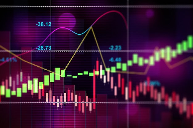 Economisch crisisconcept. Verspreid over de wereld, de economie daalt. 3d illustratie