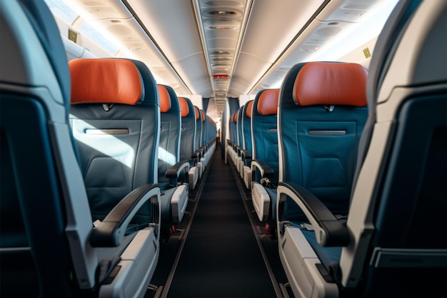 Foto i passeggeri dei voli swift in cabina di classe economica possono godersi un viaggio senza stress e senza intoppi
