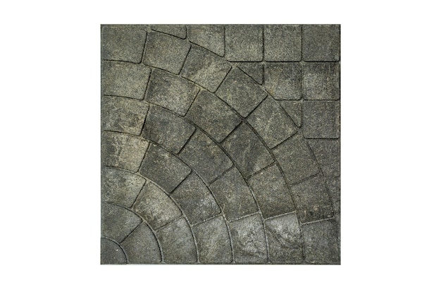 Ecoparking paving slabs made of recycled plastic waste isolated on white background