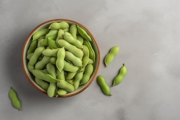 Edamame beans bowl Generate Ai