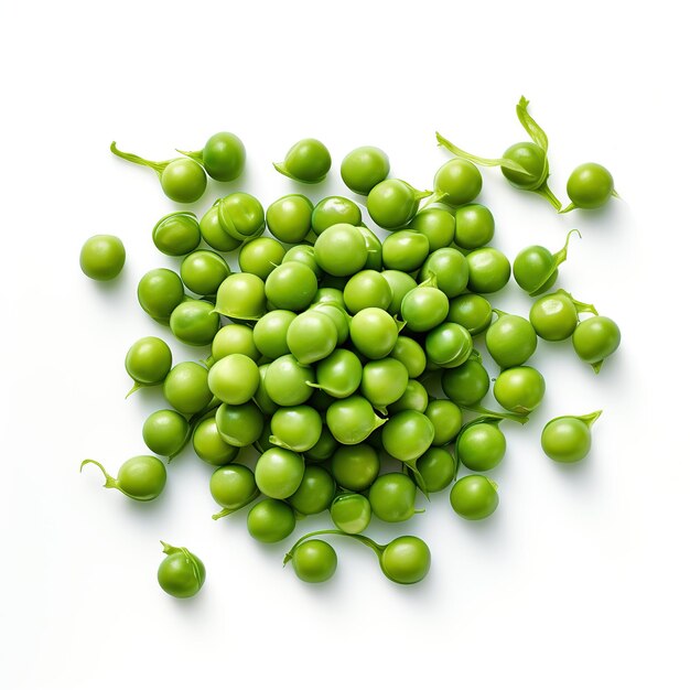 Edamame su uno sfondo bianco isolato