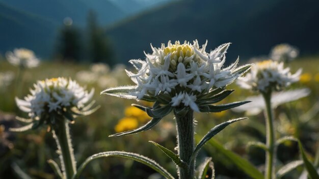 Edelweiss in the morning