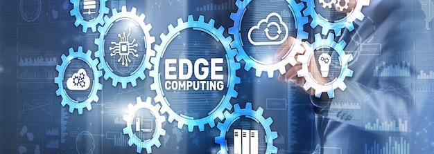 EDGE Computing technologie internetconcept Gemengde media