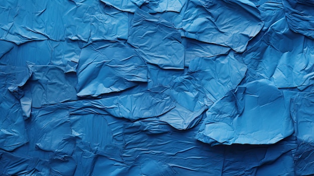 Edges torn paper blue