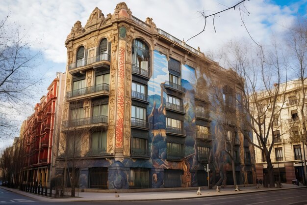 Edificio Grassy Historisch gebouw in Madrid Spanje