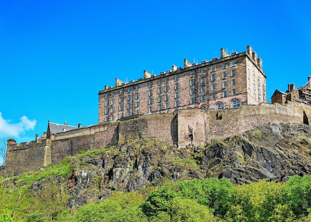 Edinburgh Castle in Scotland in the UK.