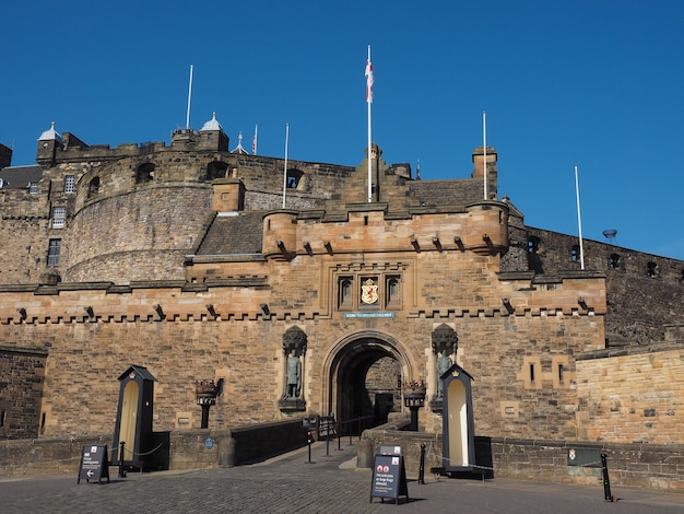 Edinburgh castle in Scotland