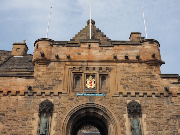 Edinburgh castle in Scotland