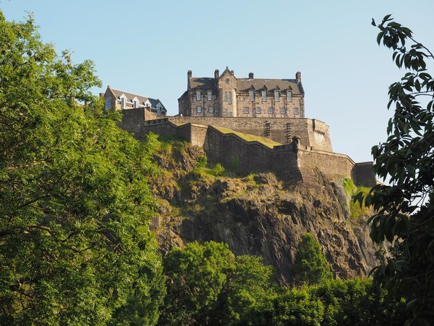 Edinburgh castle in Scotland