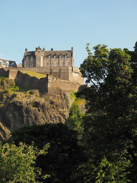 Edinburgh castle in Scotland