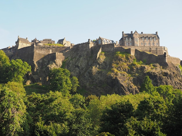 Edinburgh castle in Scotland