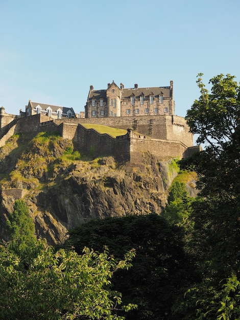 Edinburgh castle in Scotland