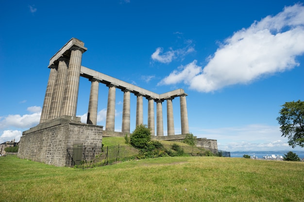 Edinburgh city from Calton Hill, Scotland, uk,