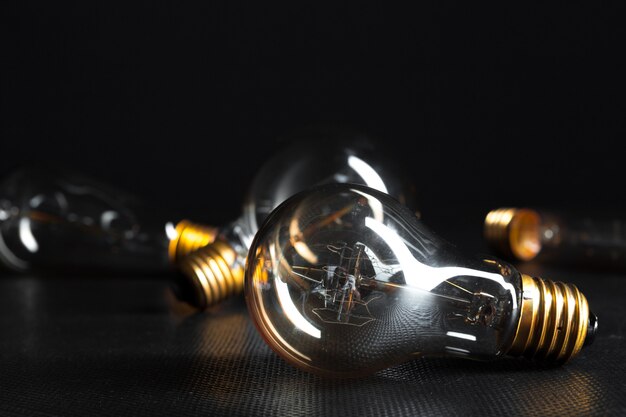 Edison bulb close up.