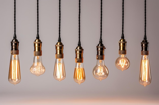 Edison Bulb Pendant Lights Generative Ai