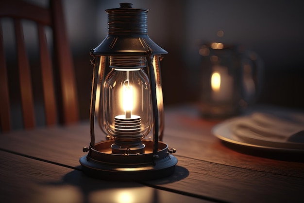 Edison lamp AI gegenereerd