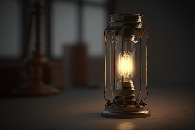 Edison lamp AI generated