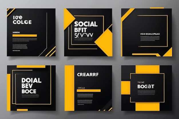 Editable Post Template Social Media Banners for Digital Marketing