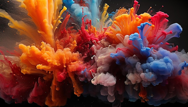 Editorial geographic ocean photo explosion of colors under water