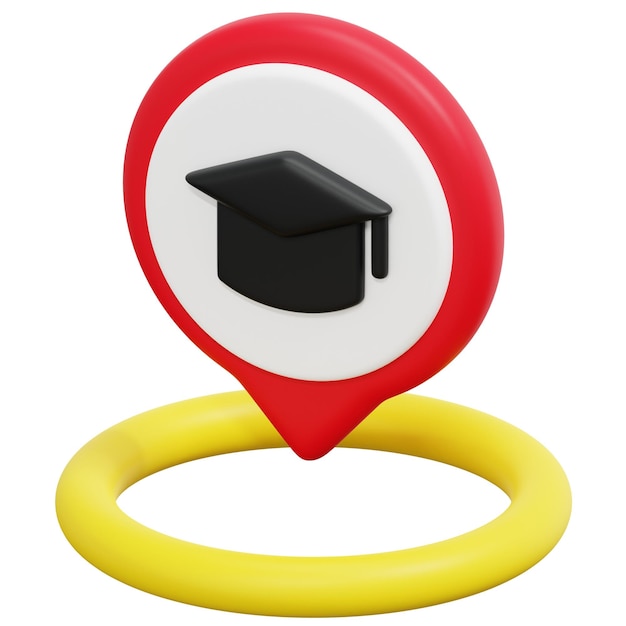 Foto illustrazione dell'icona di rendering 3d di istruzione